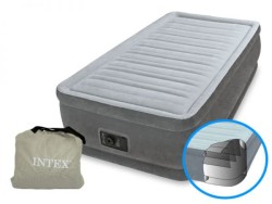 Кровать надувная Intex 64412  99х191х46 см Comfort-Plush со встроенным насосом 220В