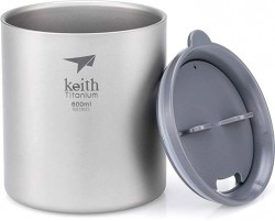 Титановая термокружка Keith Titanium Double-Wall Mug Ti3306