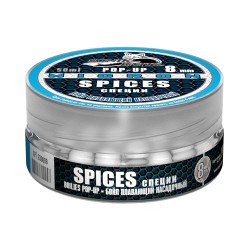 Бойлы насадочный плавающий Sonik Baits Spices Micron 8ММ Fluo Pop-Ups 50МЛ (специи)