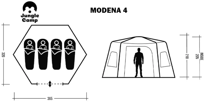 Палатка Trek Planet Modena 4 