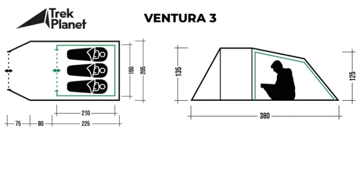 Палатка Trek Planet Ventura 3