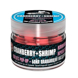 Бойлы насадочный плавающий Sonik Baits Crenberry-Shrimp 14ММ Fluo Pop-Ups 90МЛ 638069(клюква+креветка)